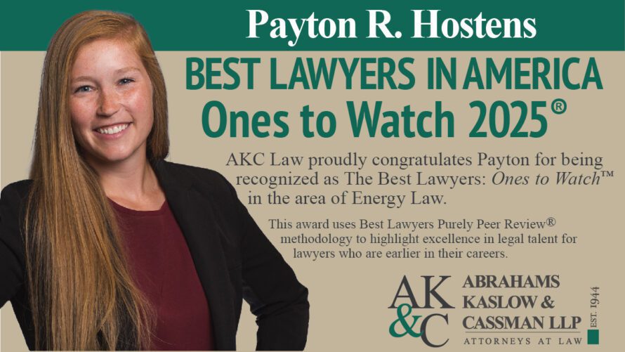 Payton Hostens named to Best Lawyers® Ones to Watch Payton Hostens named to Best Lawyers® Ones to Watch, Payton Hostens named to Best Lawyers® Ones to Watch, Abrahams Kaslow & Cassman LLP | Attorneys at Law